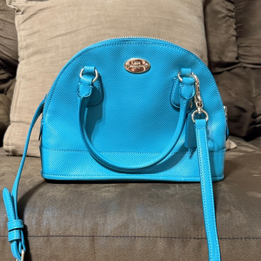 Chic Turquoise Satchel by Coach